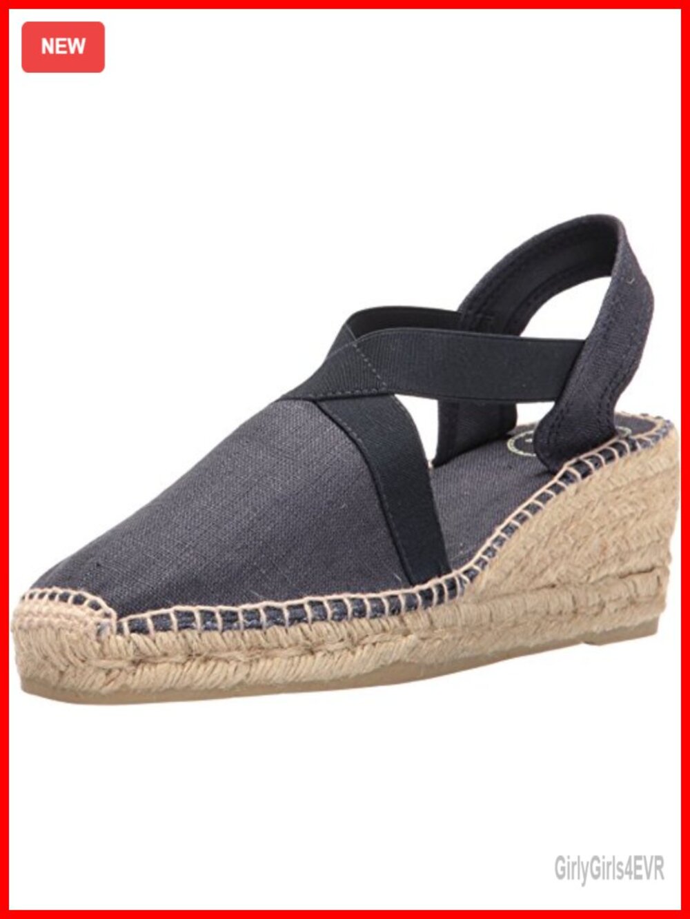 Toni Pons Ter Medium Wedge Vegan Espadrilles Linen Pull-On Casual